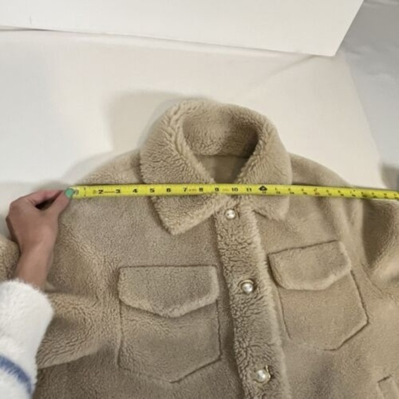 Daniella Erin NYC Womens Shearling Jacket Coat - Picture 6 of 8